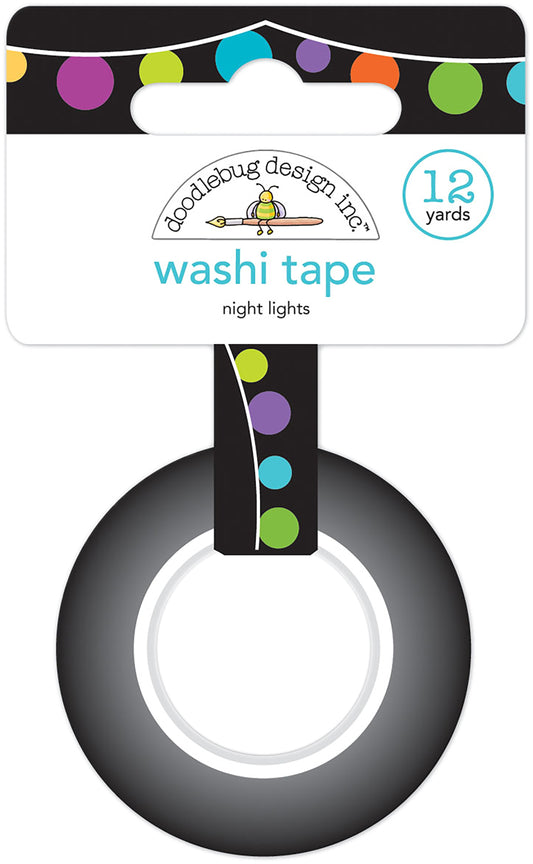 Doodlebug Washi Tape 15mmX12yd-Night Lights