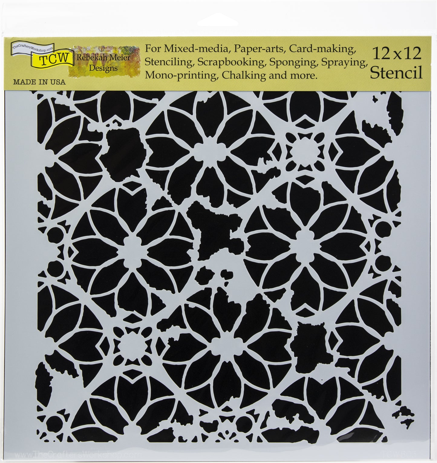 Crafter's Workshop Template 12"X12"-Basketweave