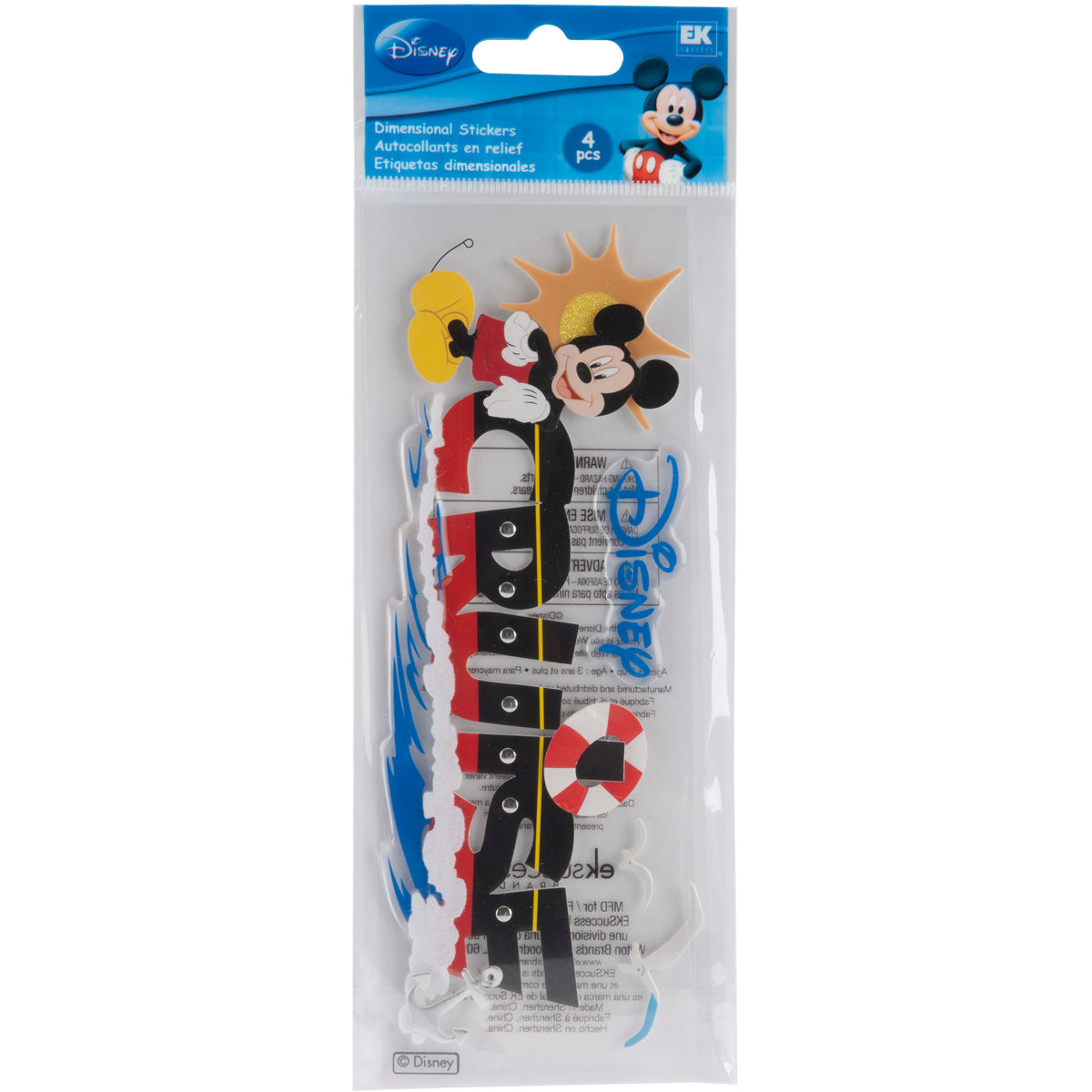 Disney Title Dimensional Stickers-Mickey - Cruise