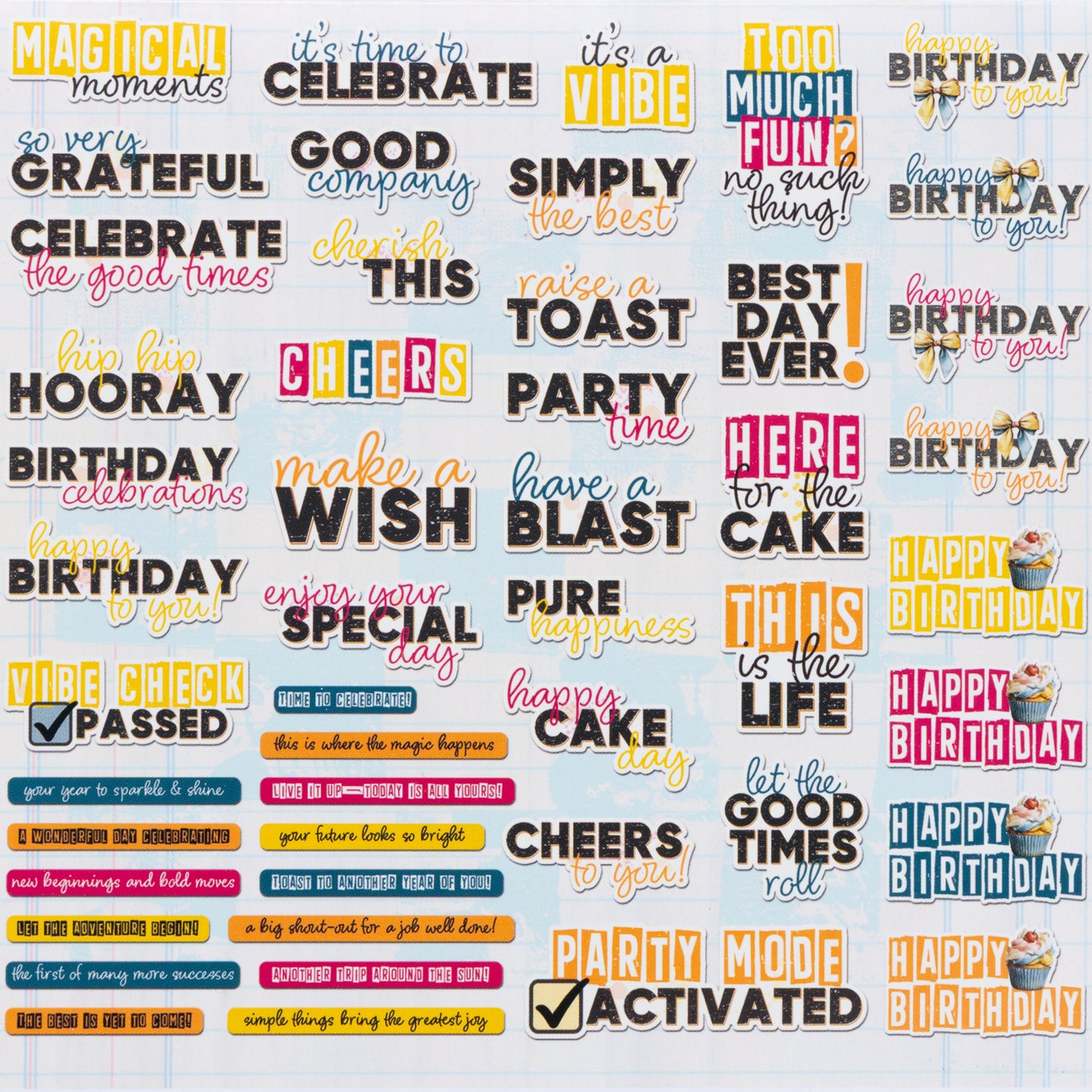 49 and Market Chipboard Set-Glimmer and Glee