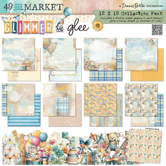 49 and Market Collection Pack 12"X12"-Glimmer and Glee