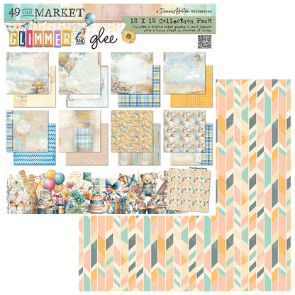 49 and Market Collection Pack 12"X12"-Glimmer and Glee