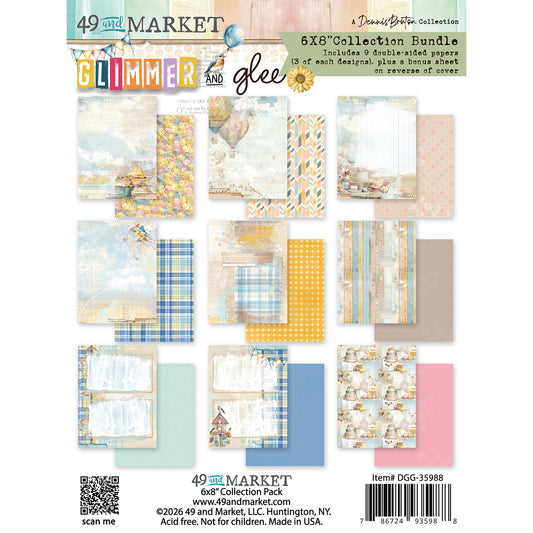 49 and Market Collection Pack 6"X8"-Glimmer and Glee