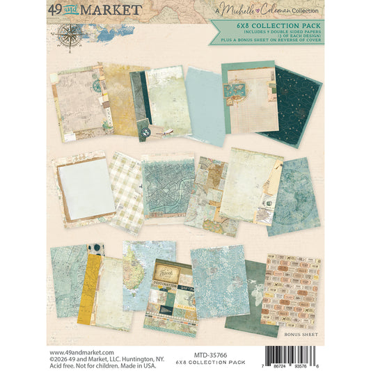 49 and Market Collection Pack 6"X8"-Travel Diaries