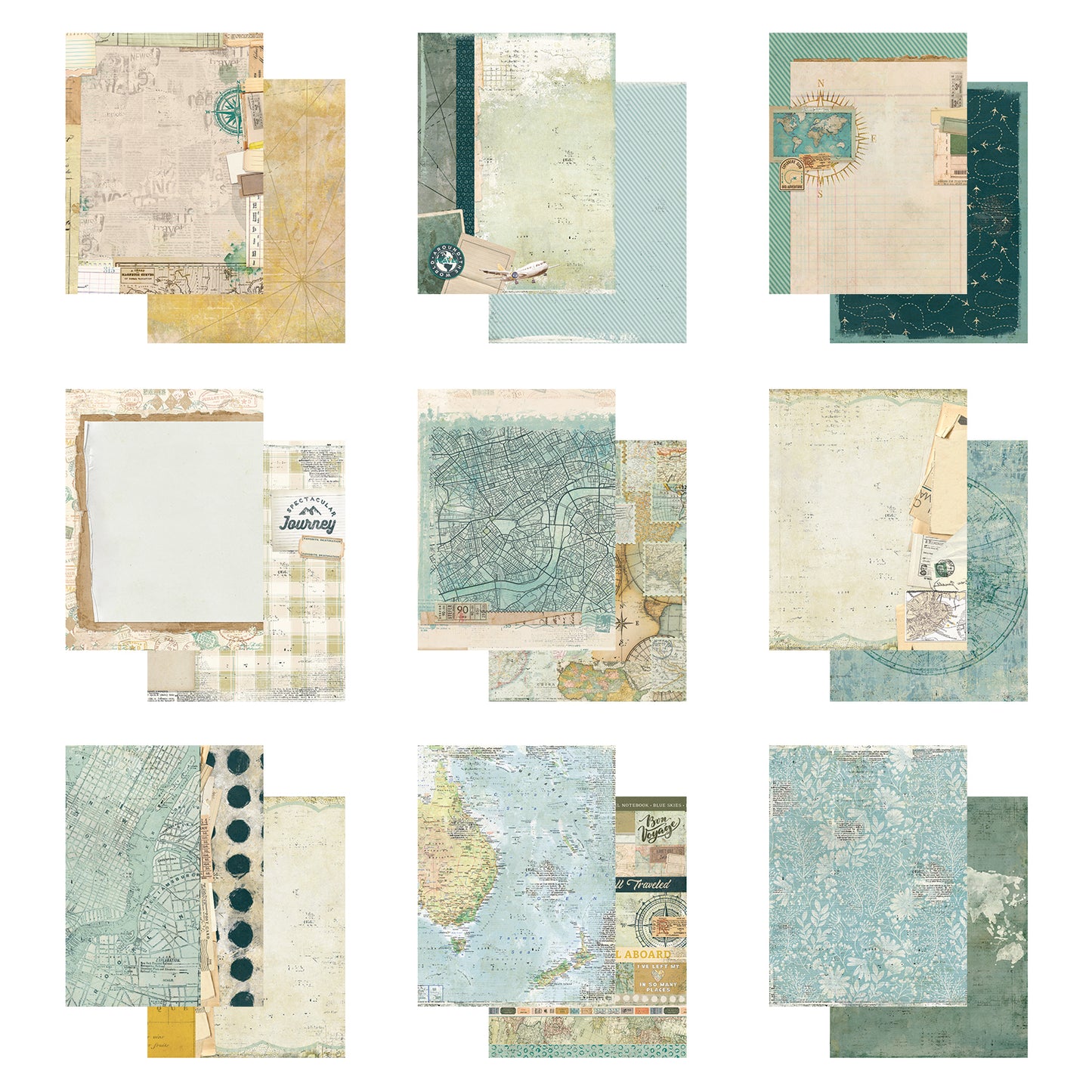 49 and Market Collection Pack 6"X8"-Travel Diaries