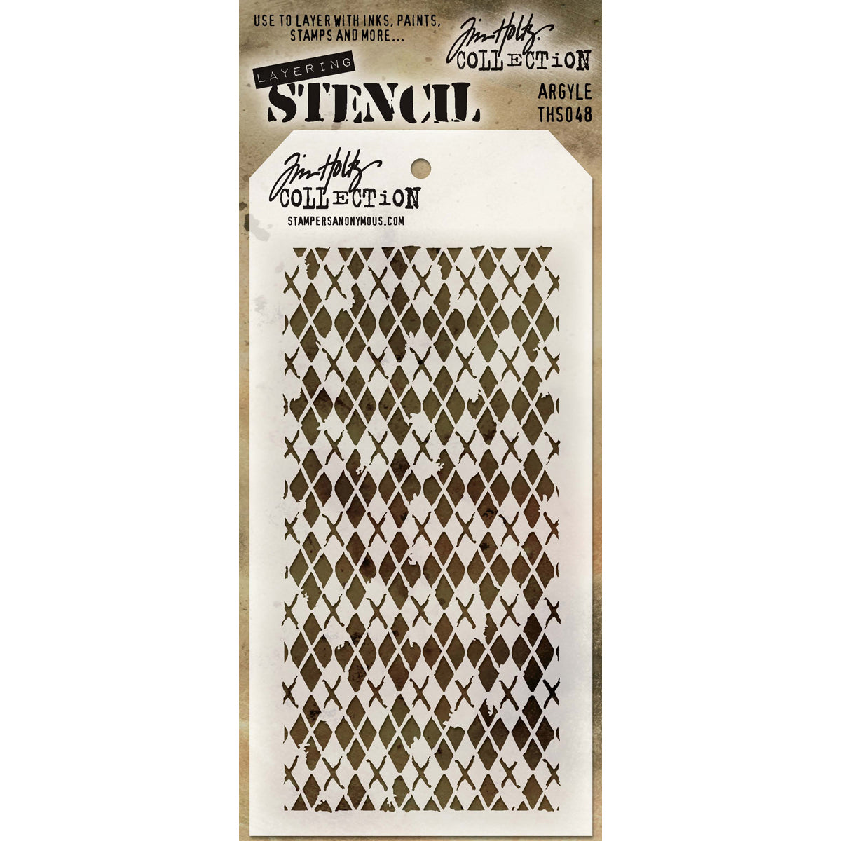 Tim Holtz Layered Stencil 4.125"X8.5"-Splatters