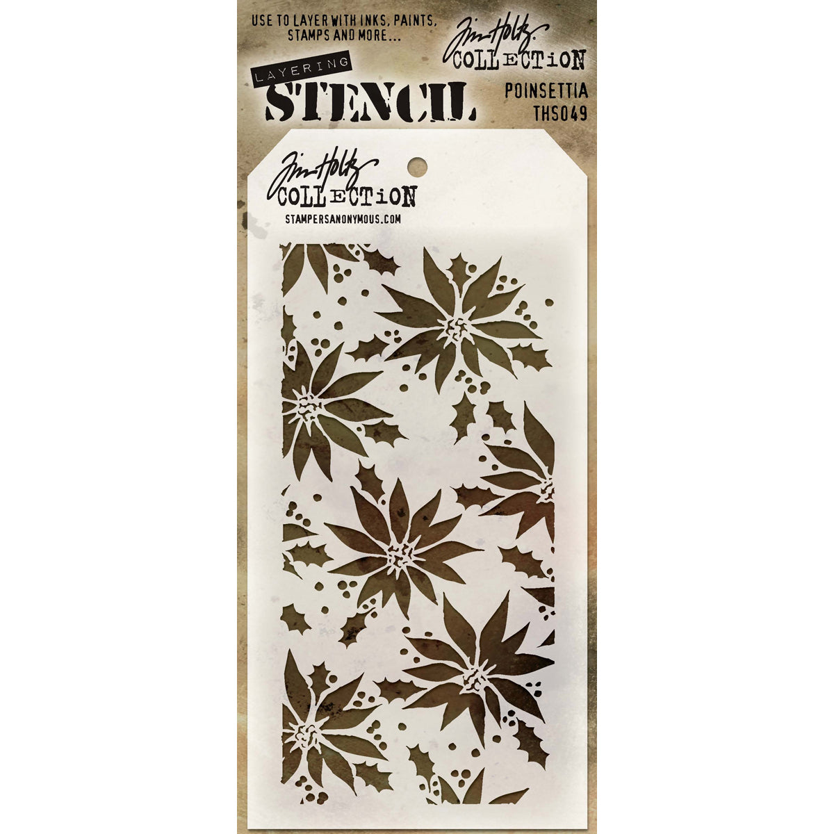 Tim Holtz Layered Stencil 4.125"X8.5"-Splatters