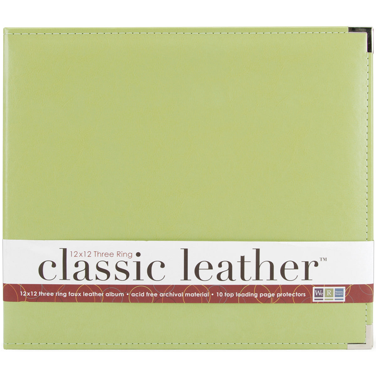 We R Classic Leather D-Ring Album 12"X12"-Select Color