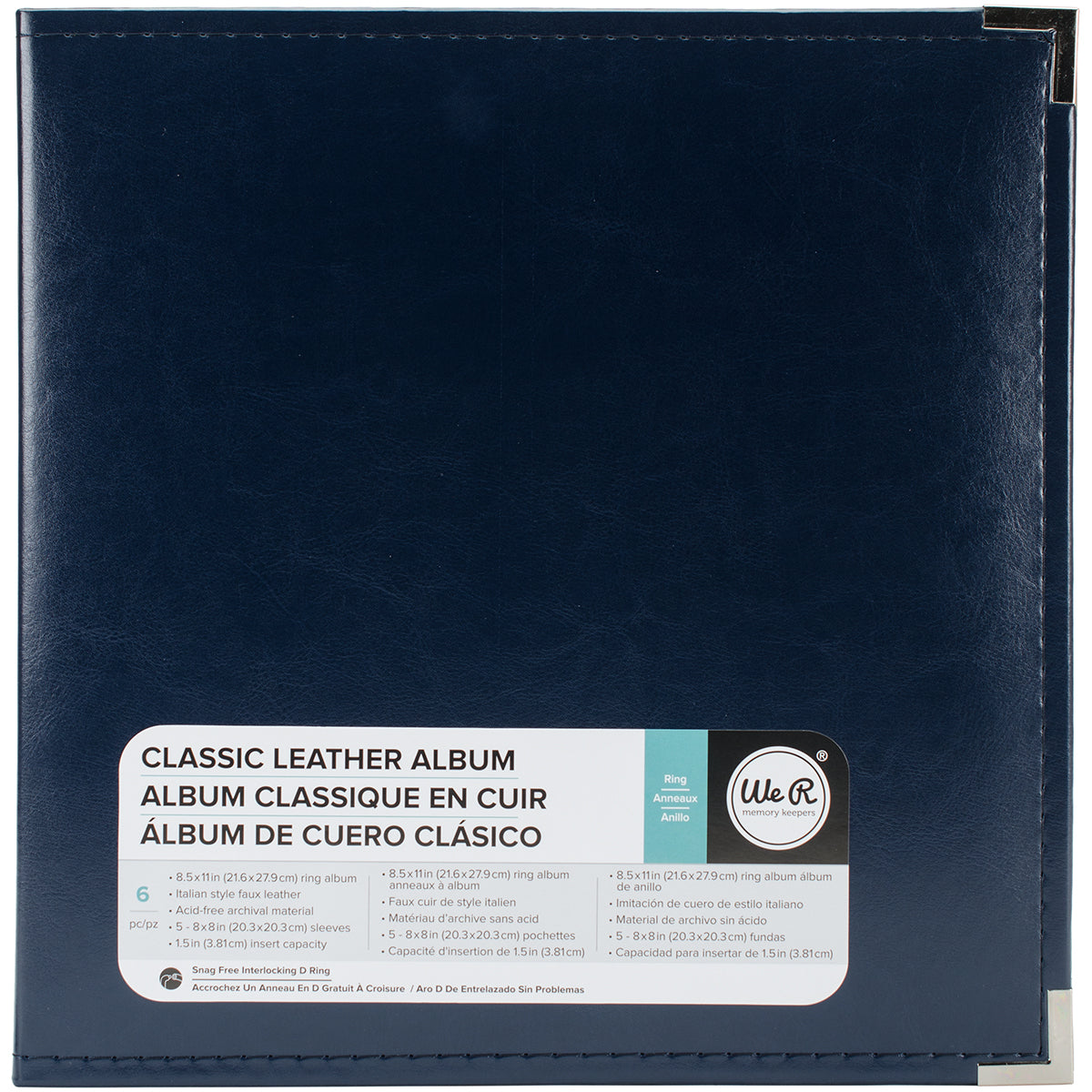 We R Classic Leather D-Ring Album 8.5x11 - Select Color