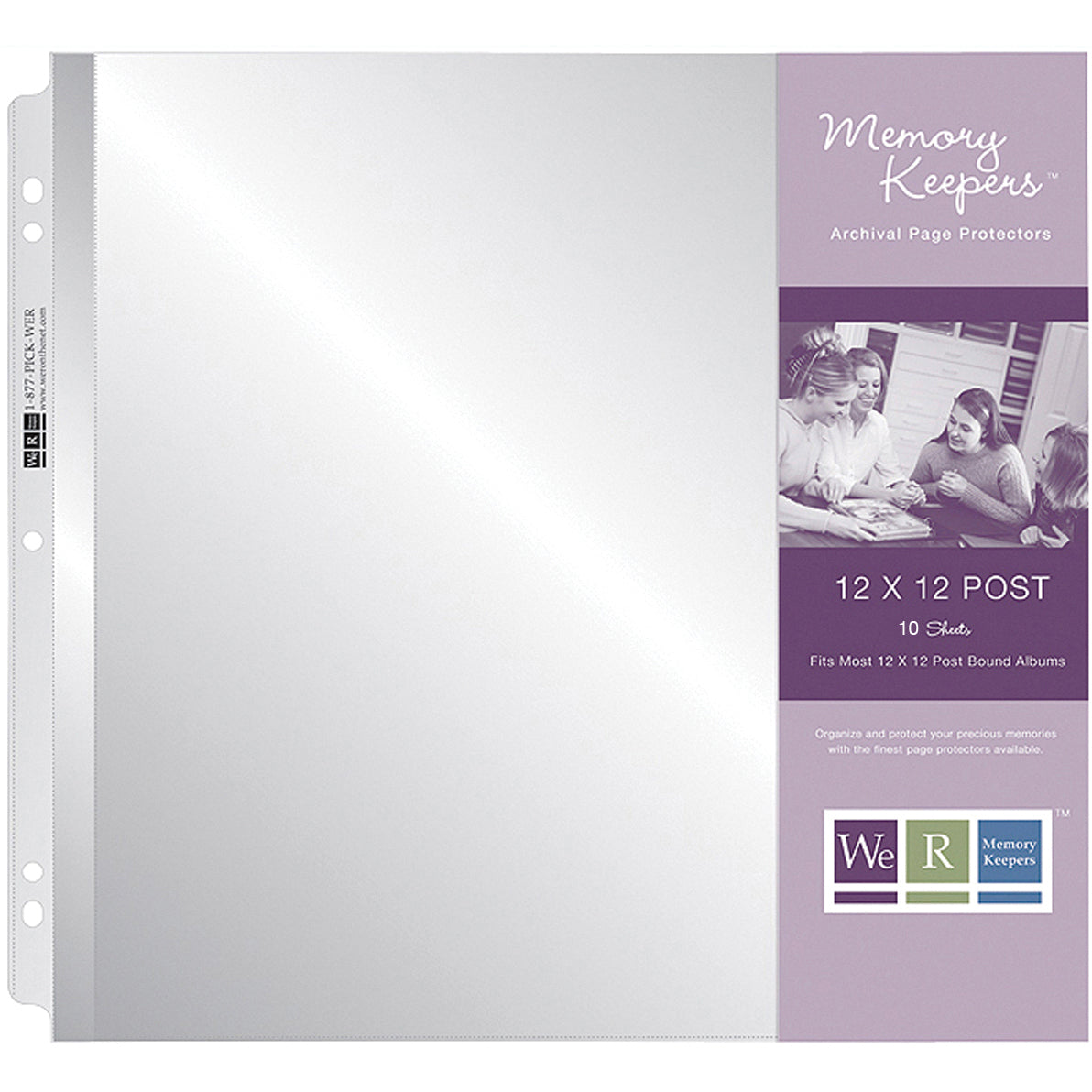 We R Post Bound Photo Sleeves 12"X12" 10/Pkg-Full Page