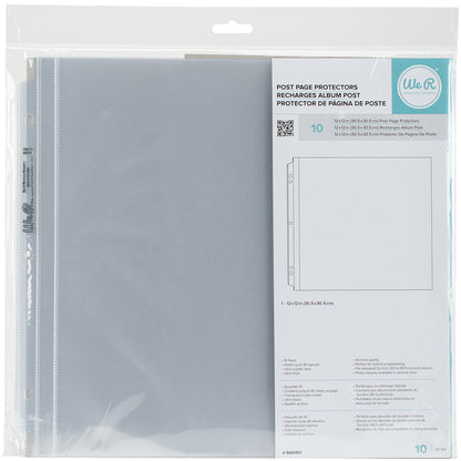 We R Post Bound Photo Sleeves 12"X12" 10/Pkg-Full Page