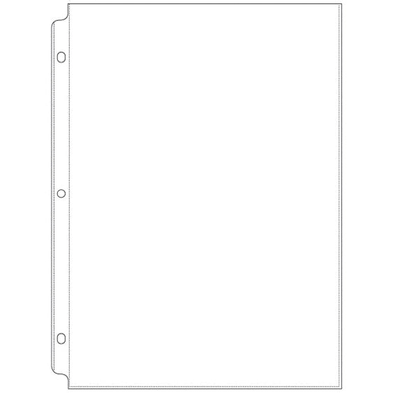 We R Ring Photo Sleeves 8.5"X11" 10/Pkg-Full Page