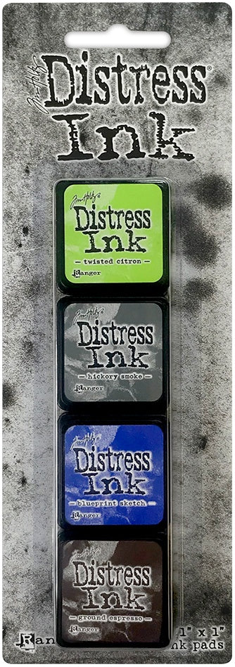 Tim Holtz Distress Mini Ink Pads 4/Pkg-Kit 18