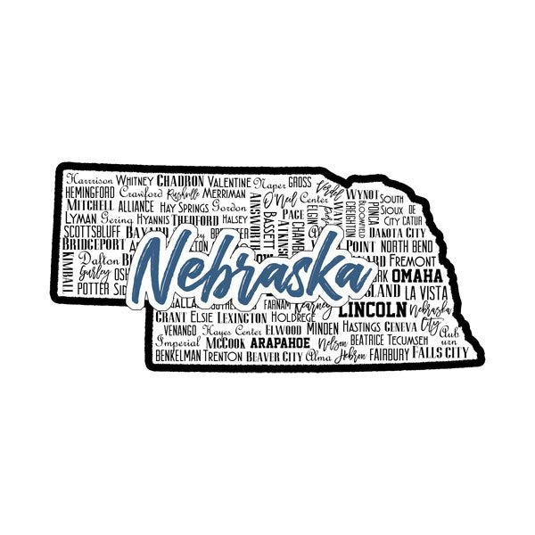 Nebraska State Sights Laser Cut