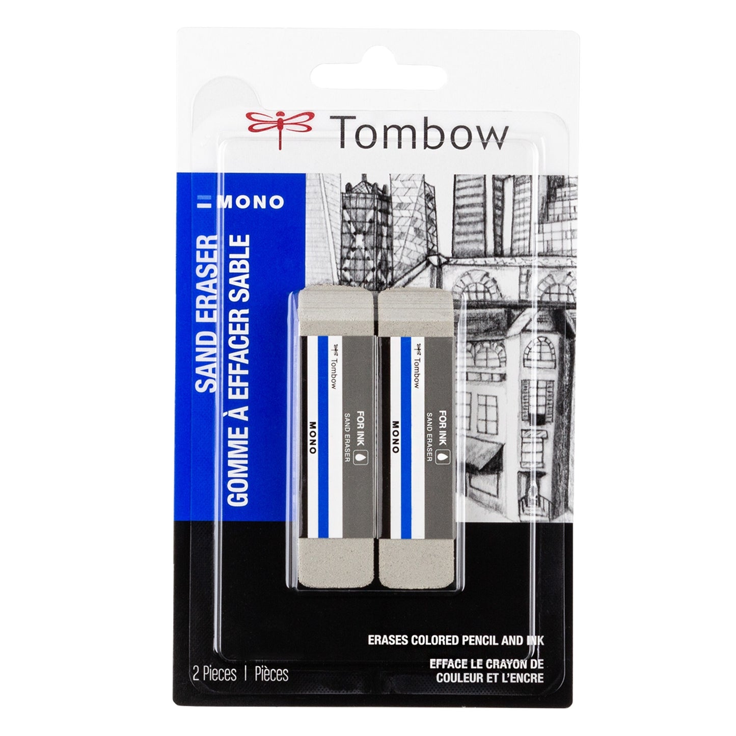 Tombow MONO Sand Eraser 2/Pkg-For Ink