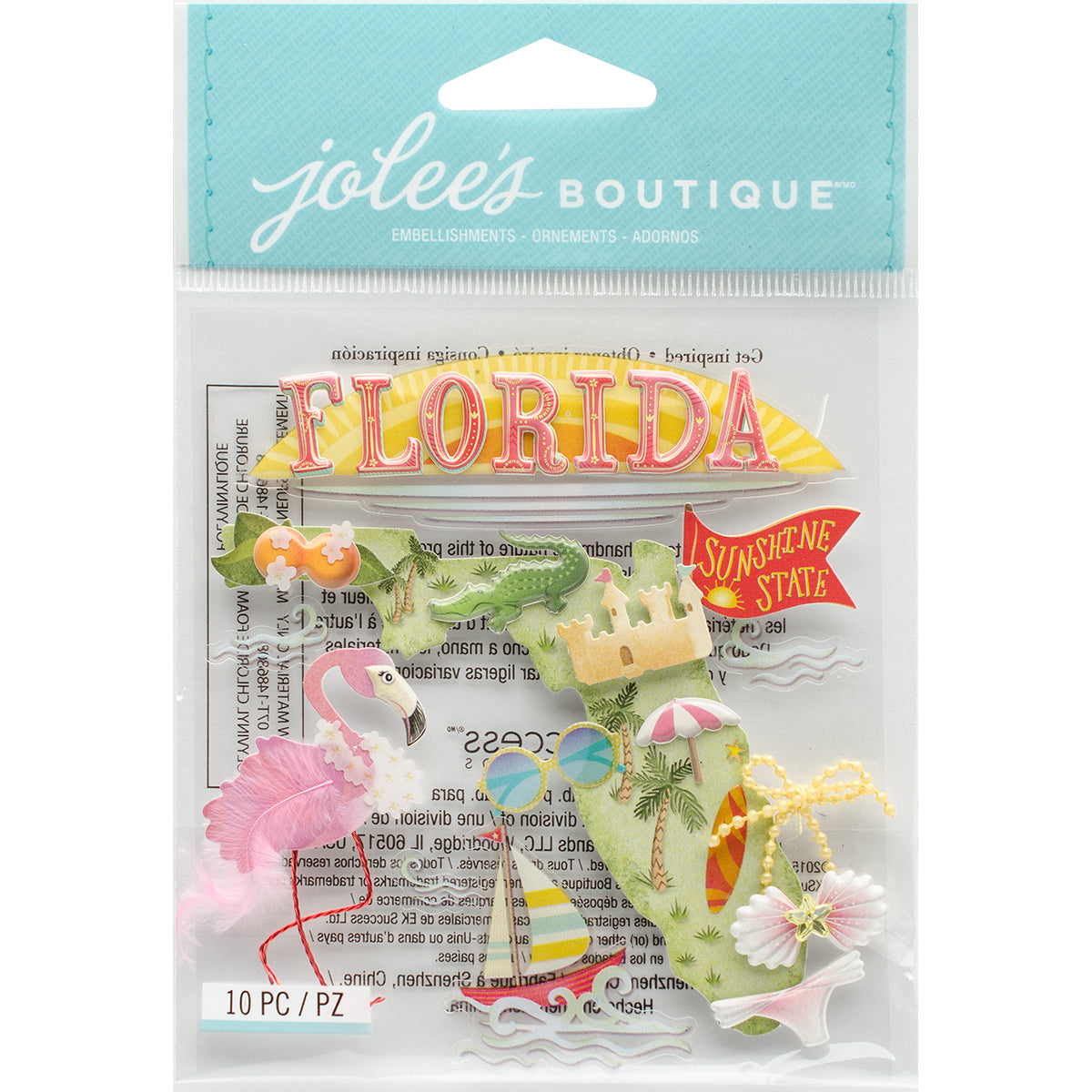 Jolee's Boutique Dimensional Stickers-Florida