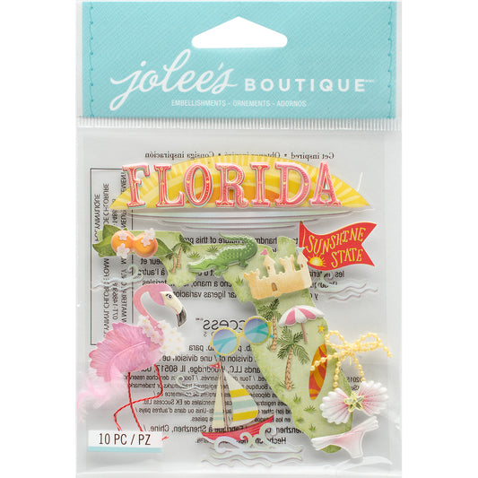 Jolee's Boutique Dimensional Stickers-Florida