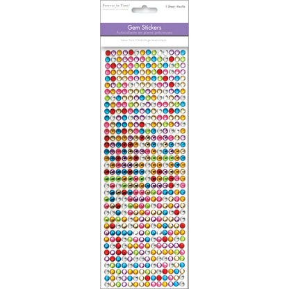 MultiCraft 6mm Gem Stickers-Multicolor