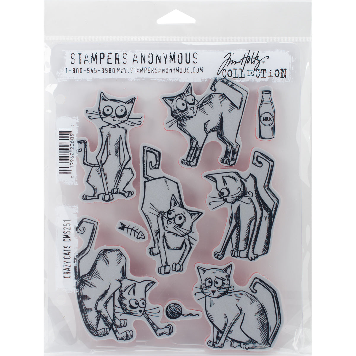 Tim Holtz Cling Stamps 7"X8.5"-