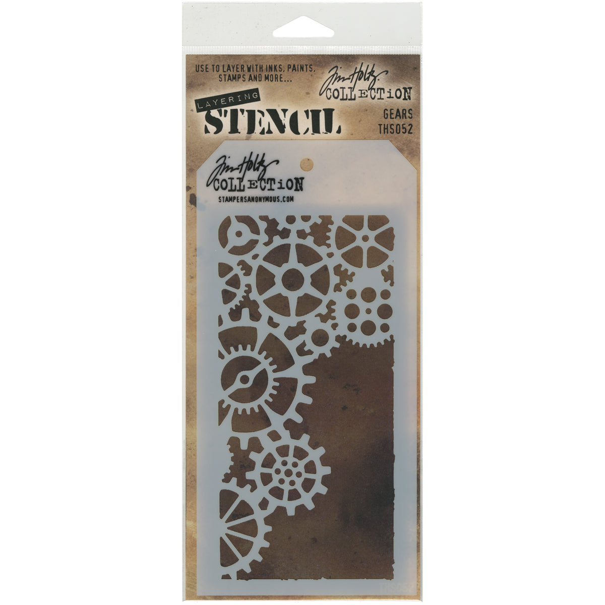 Tim Holtz Layered Stencil 4.125"X8.5"-Splatters