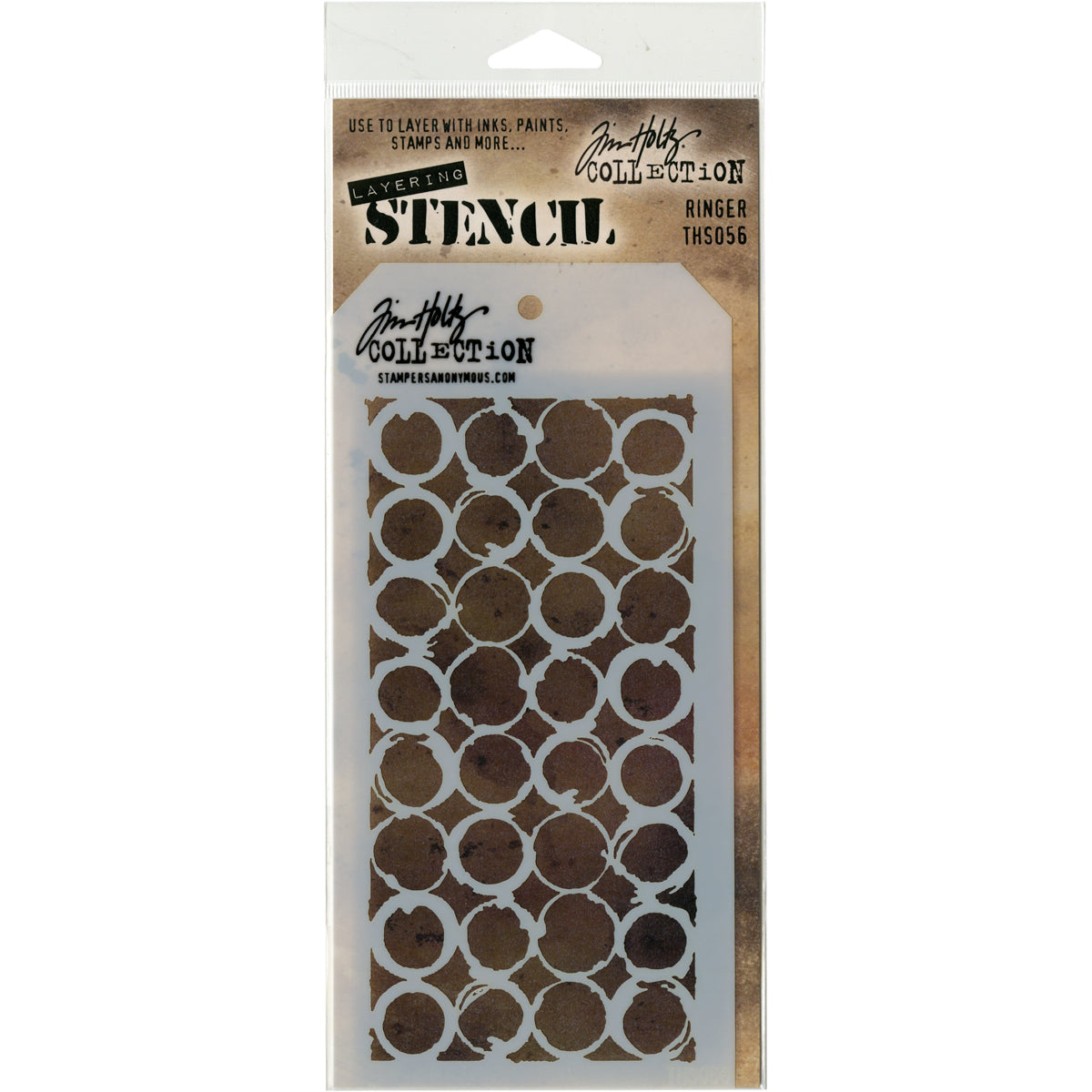 Tim Holtz Layered Stencil 4.125"X8.5"-Splatters