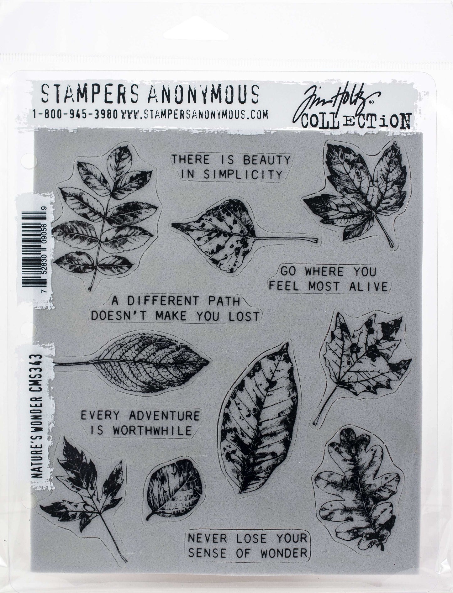 Tim Holtz Cling Stamps 7"X8.5"-