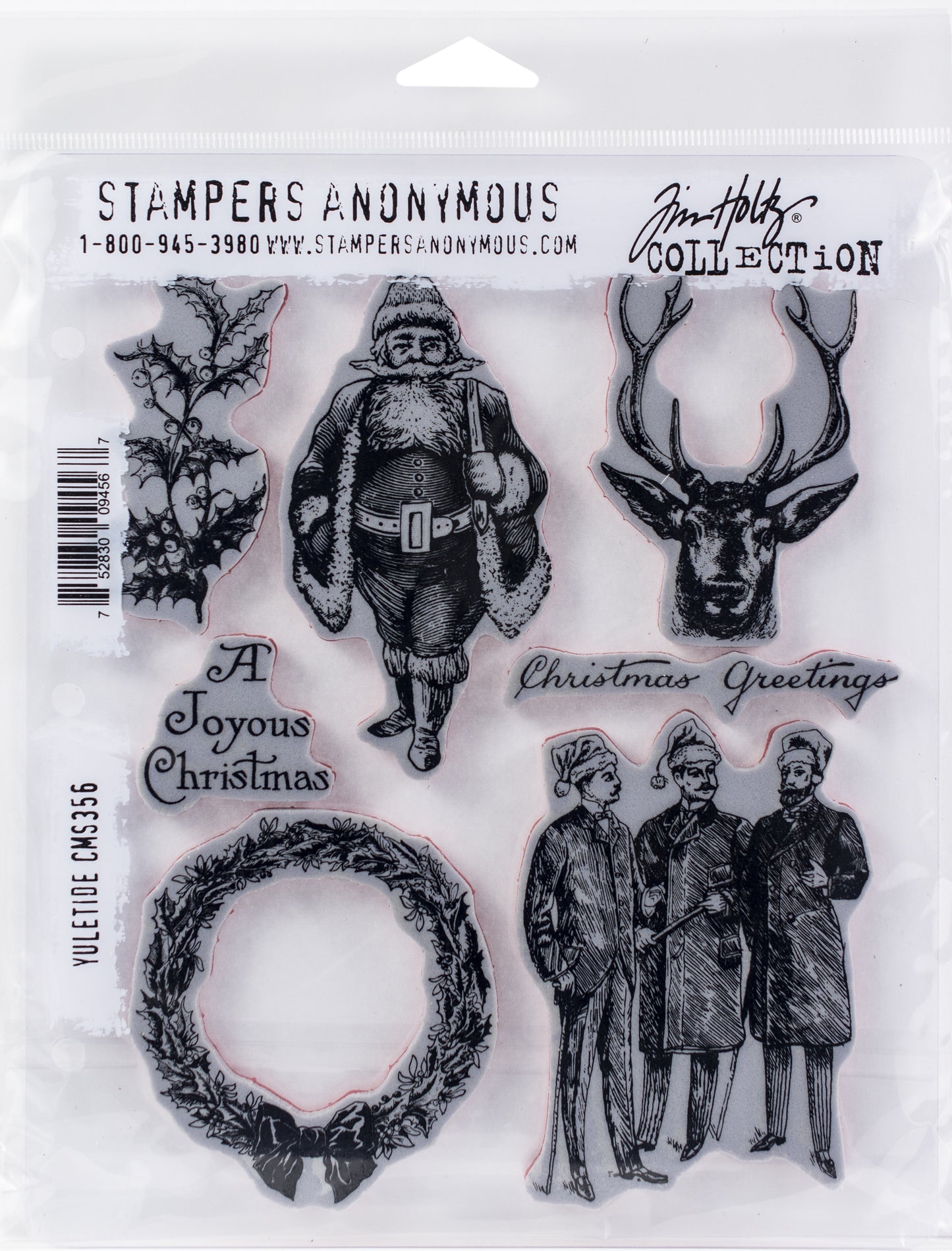 Tim Holtz Cling Stamps 7"X8.5"-