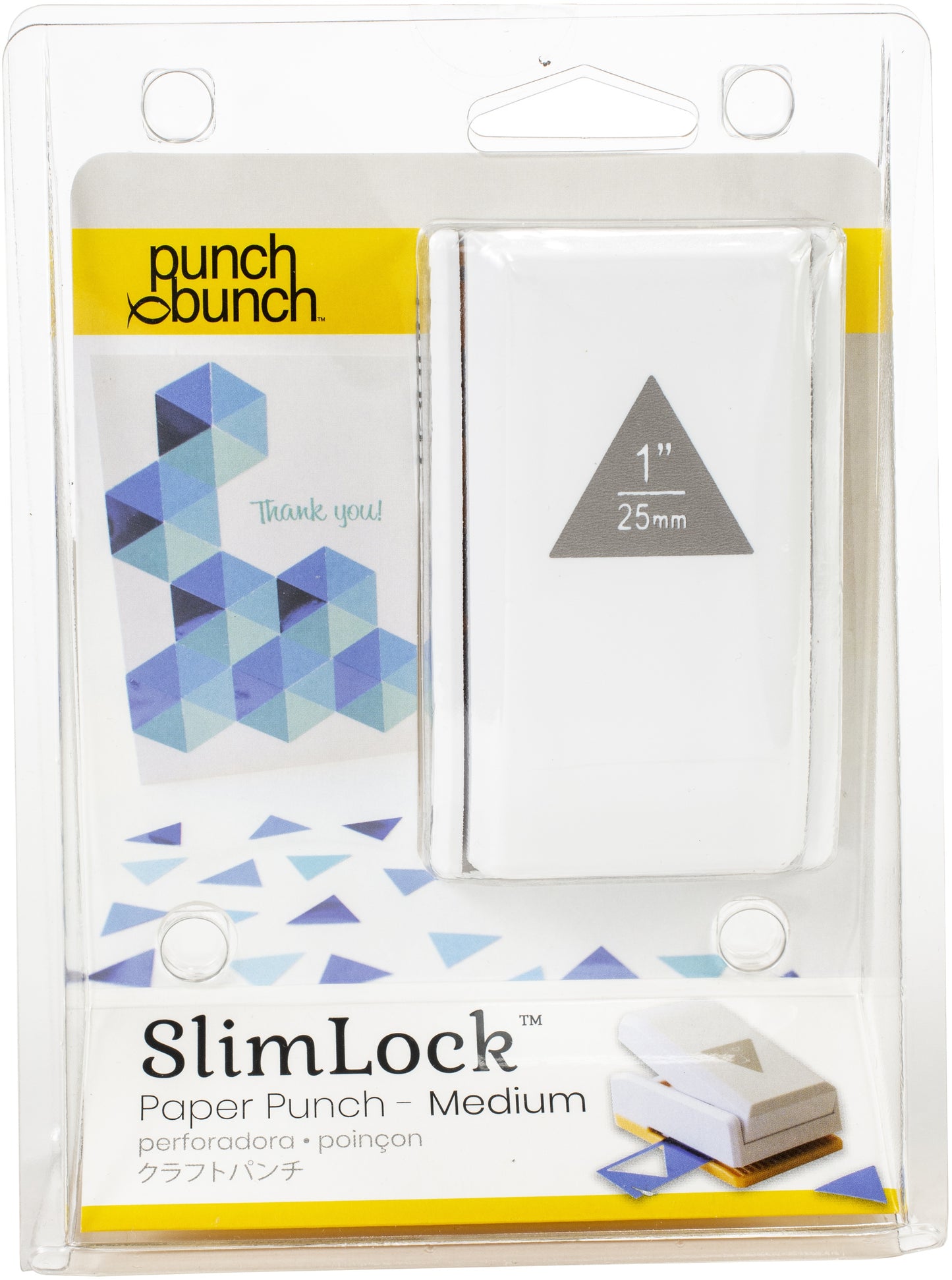 Punch Bunch SlimLock Medium Punch-Triangle 1"X.875"