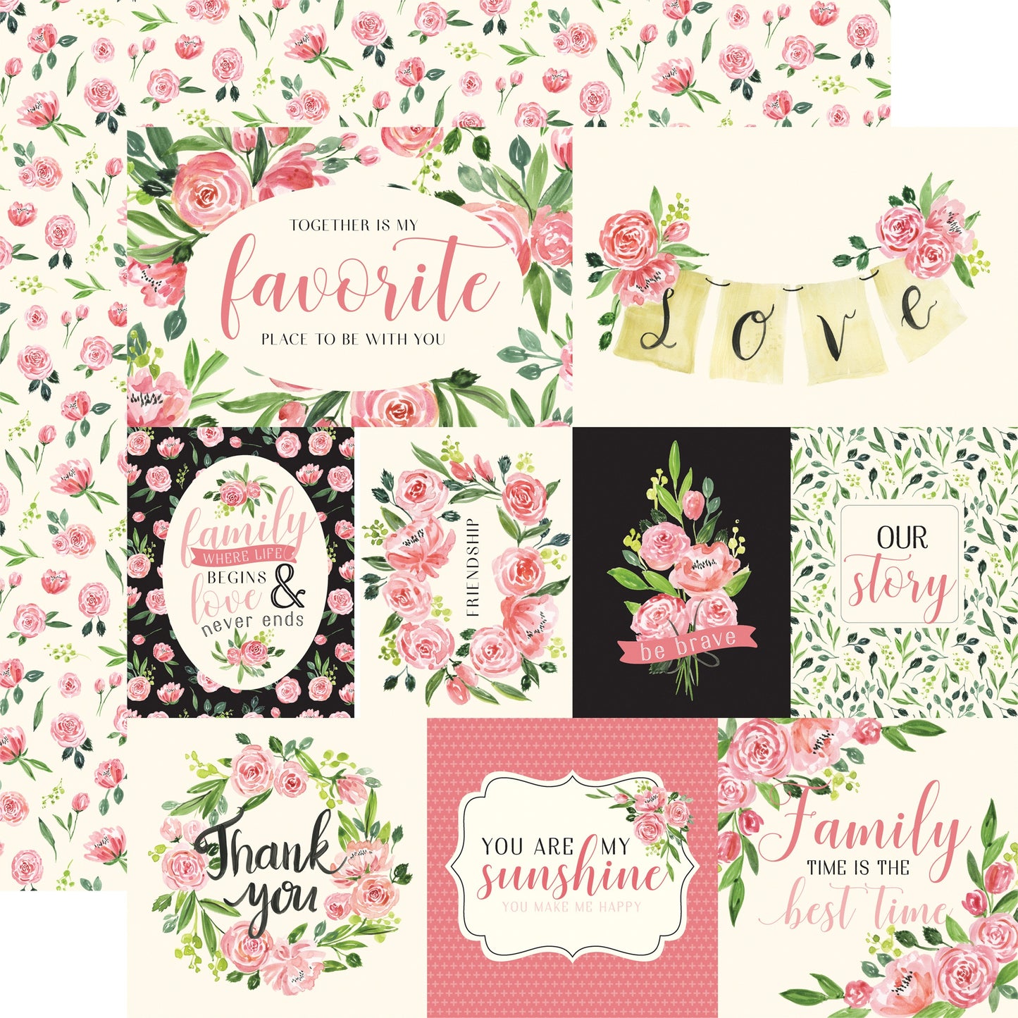 Botanical Garden Double-Sided Cardstock 12"X12"-Daisy Corsage