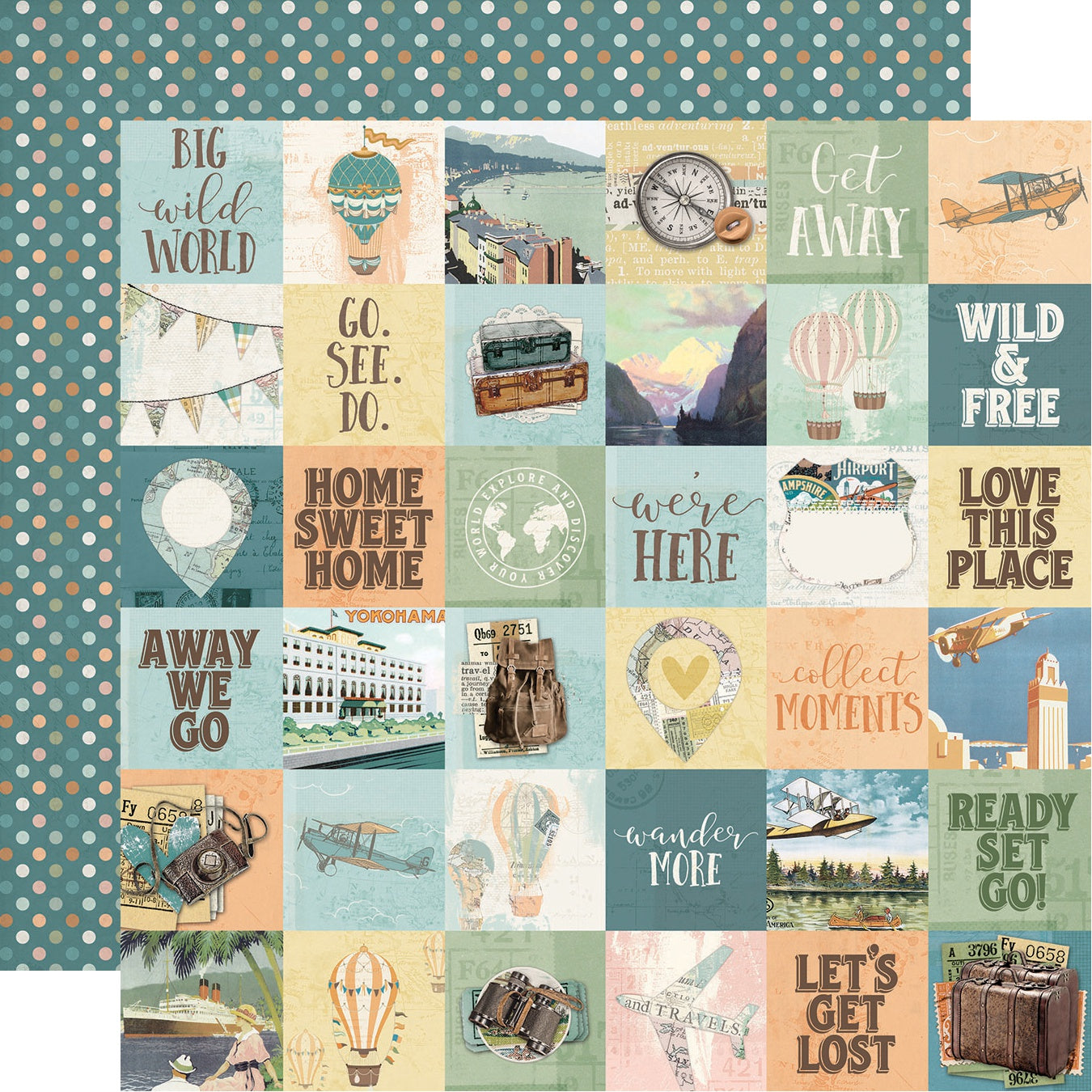 Simple Vintage Traveler Double-Sided Cardstock 12"X12"-Select Style