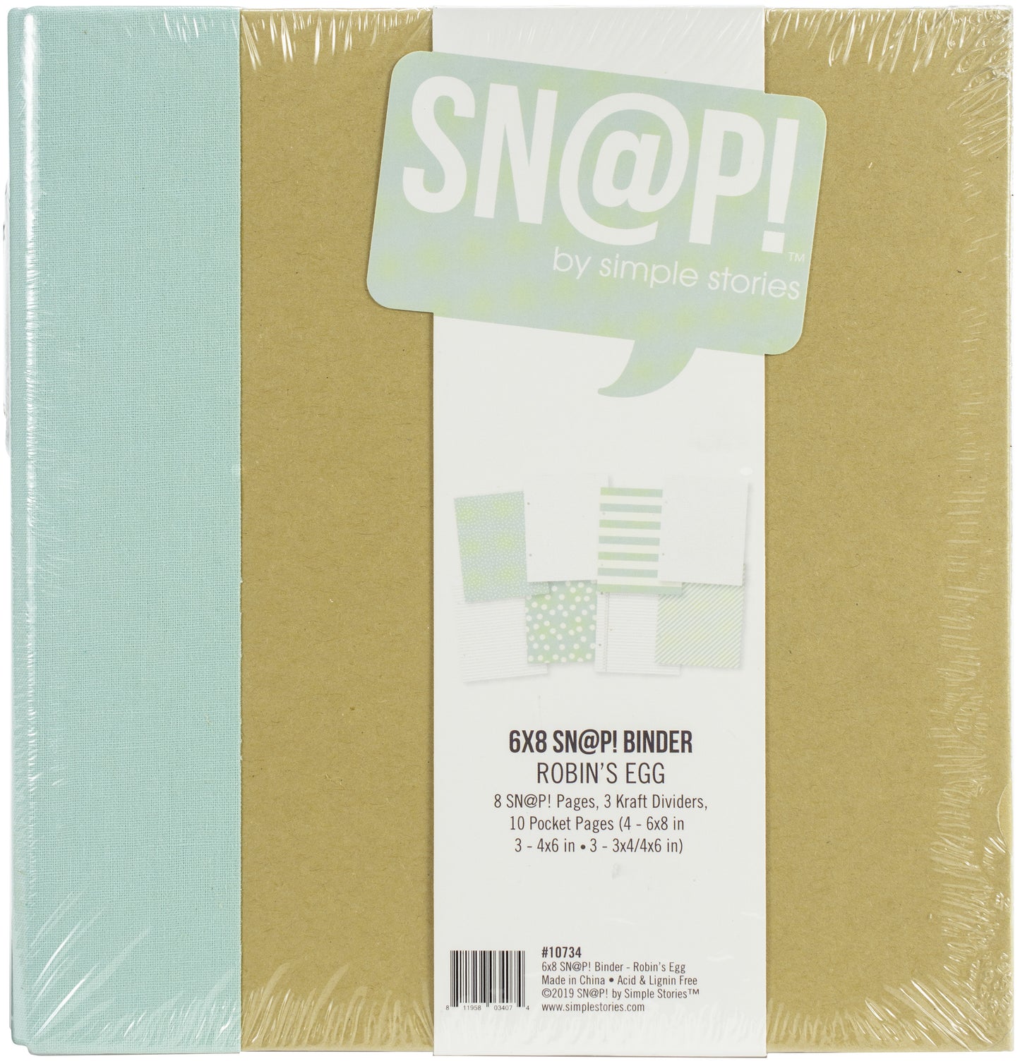 Simple Stories Sn@p! Binder 6"X8"-Select Color