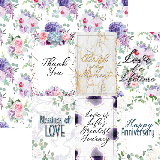 Anniversary Double-Sided Cardstock 12"X12"-Select Style