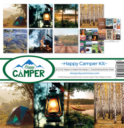 Reminisce Collection Kit 12"X12"-Happy Camper