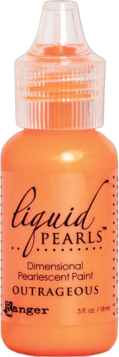 Liquid Pearls Dimensional Pearlescent Paint .5oz-White Opal