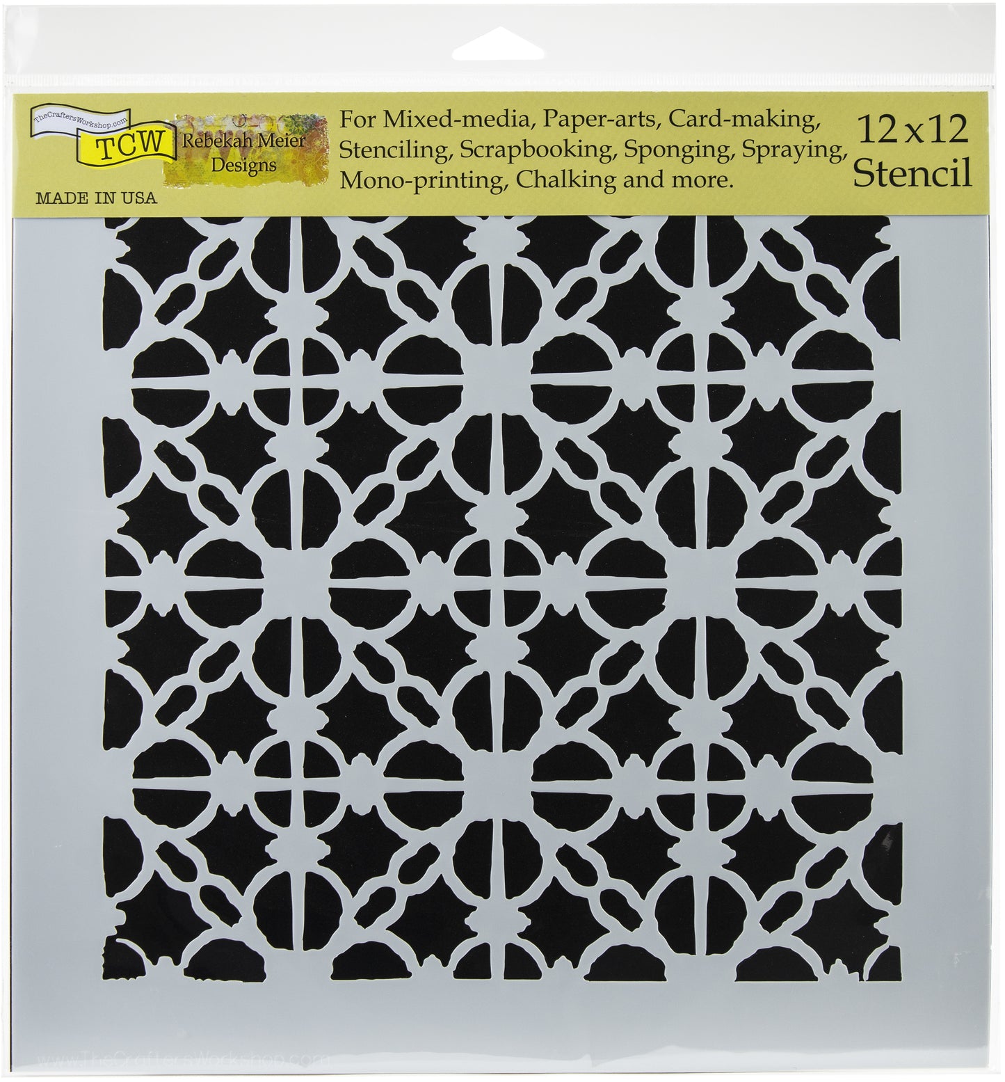 Crafter's Workshop Template 12"X12"-Basketweave