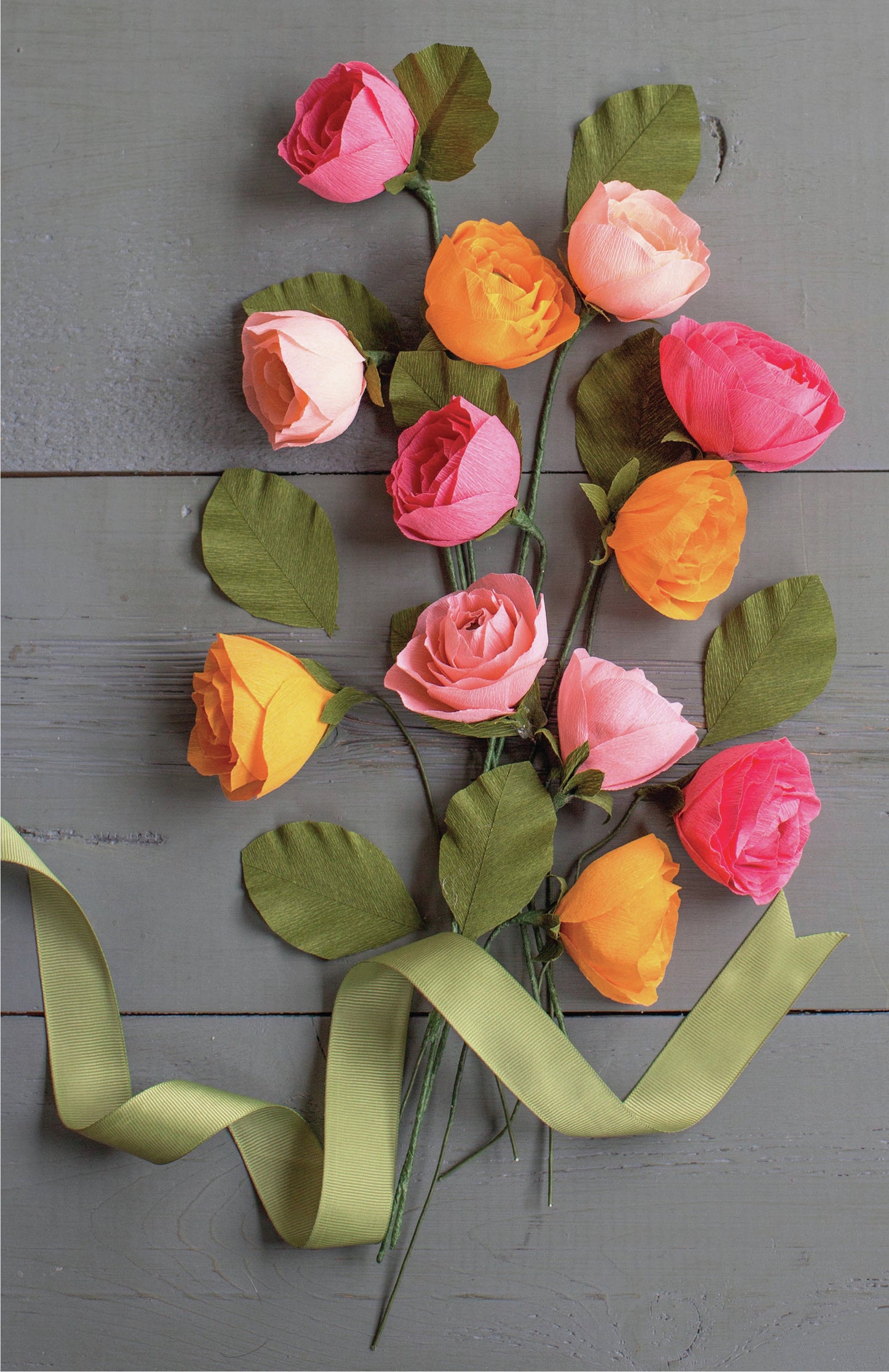 Crepe Paper Flower Kit -Ranunculus