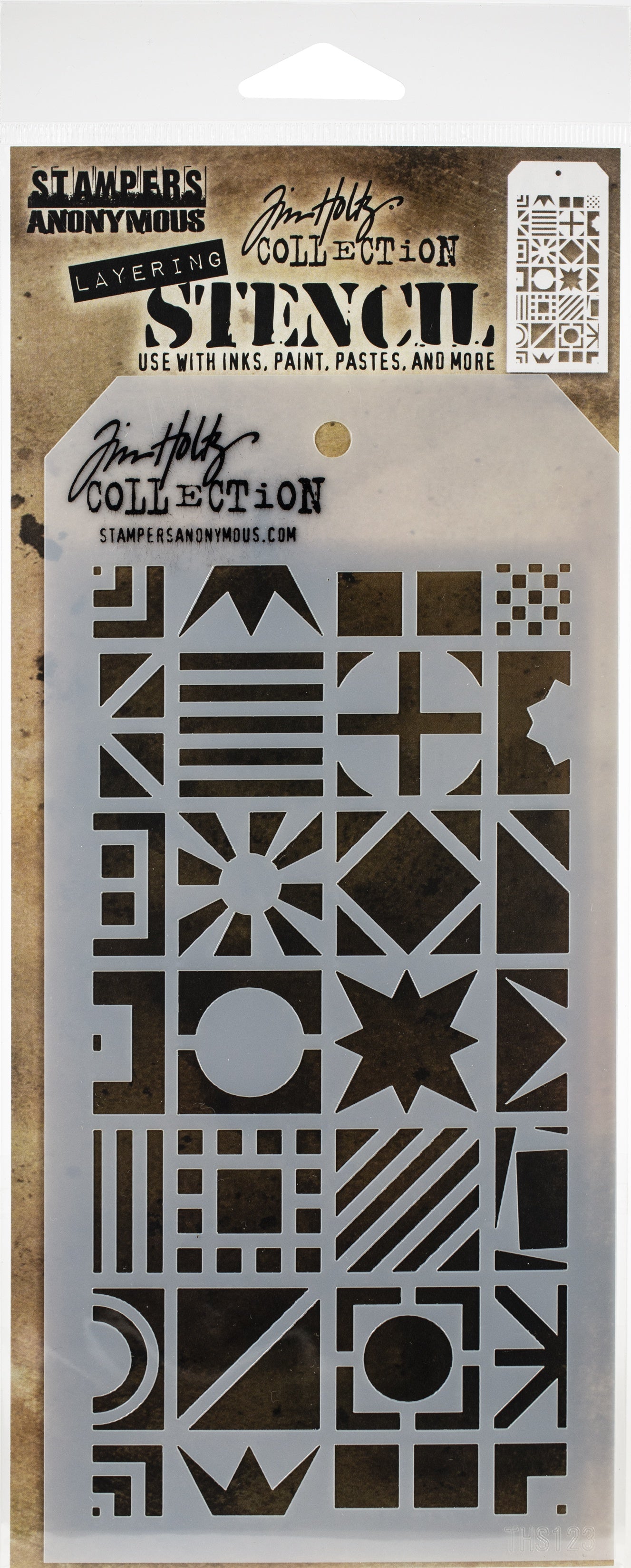 Tim Holtz Layered Stencil 4.125"X8.5"-