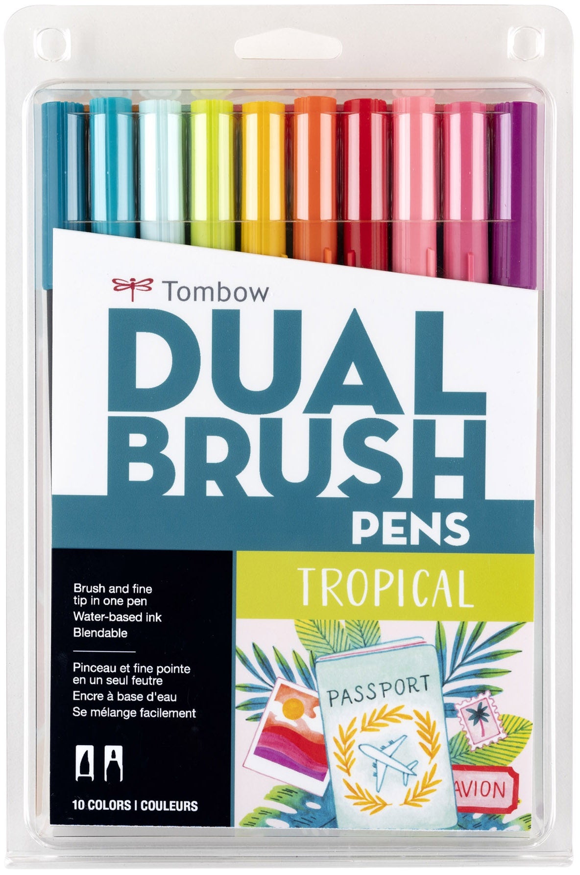 Tombow Dual Brush Pens 10/Pkg-Muted