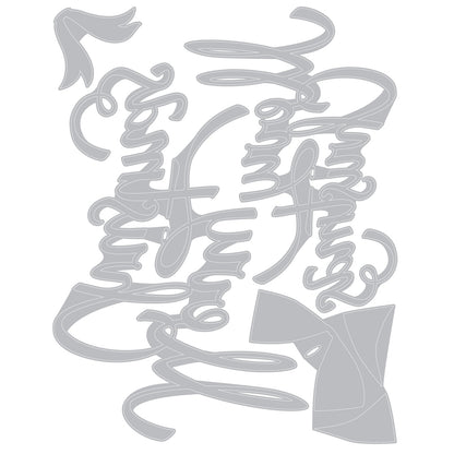 Sizzix Thinlits Dies By Tim Holtz-Christmas Ribbon