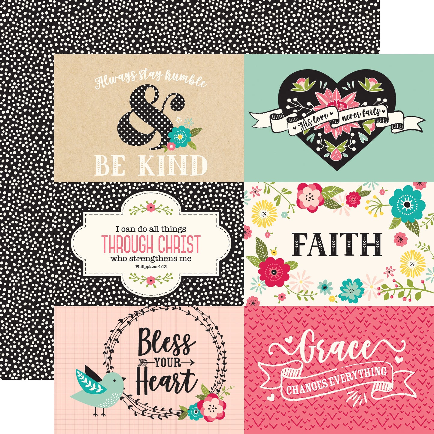 Forward With Faith Double-Sided Cardstock 12"X12"-Blessed Butterflies