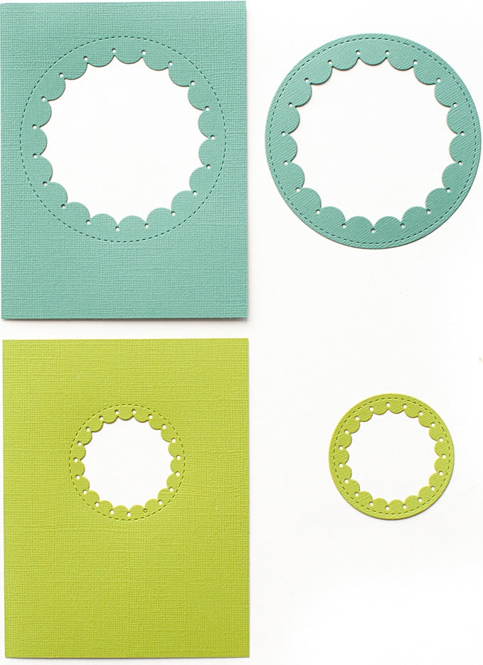 Pinkfresh Studio Essentials Die Set-Inverted Stitched Scallop Circle