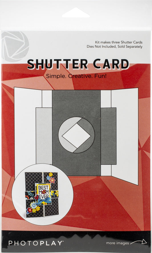 Photoplay Shutter Card 3/Pkg-Makes 3