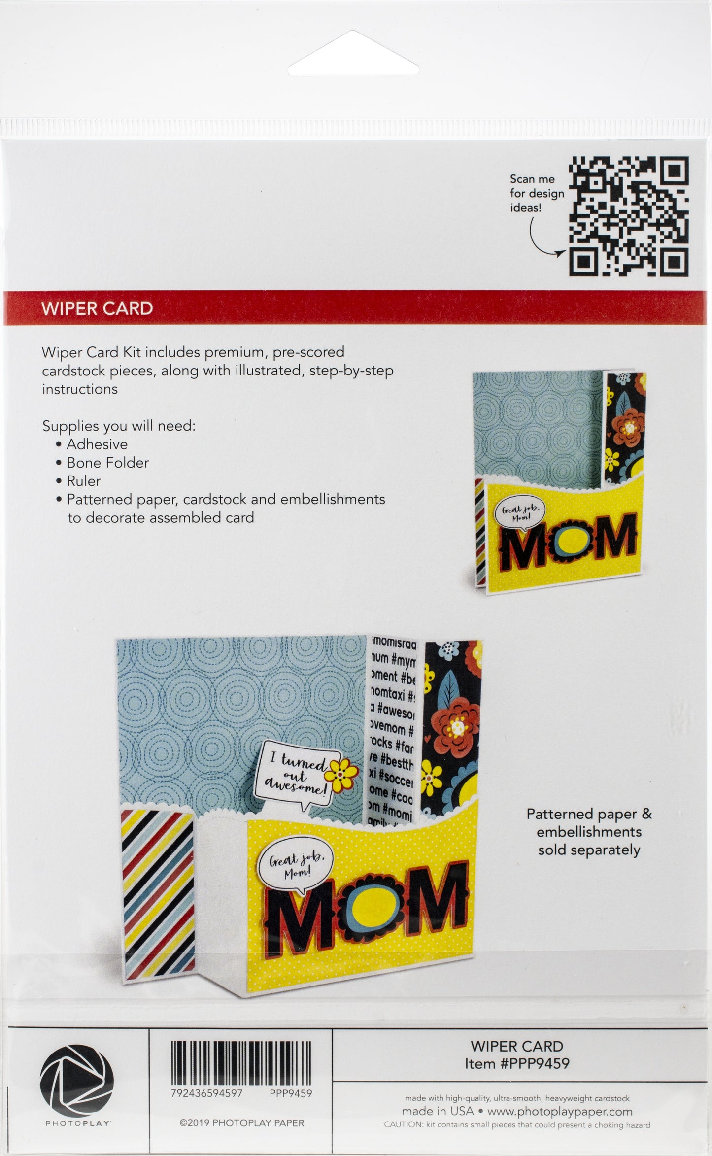 Photoplay Wiper Card 3/Pkg-Makes 3