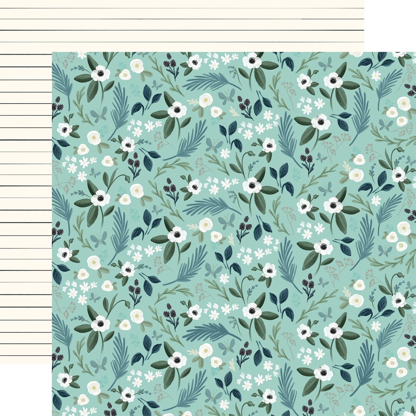 Home Again Double-Sided Cardstock 12"X12"-Lovely Floral