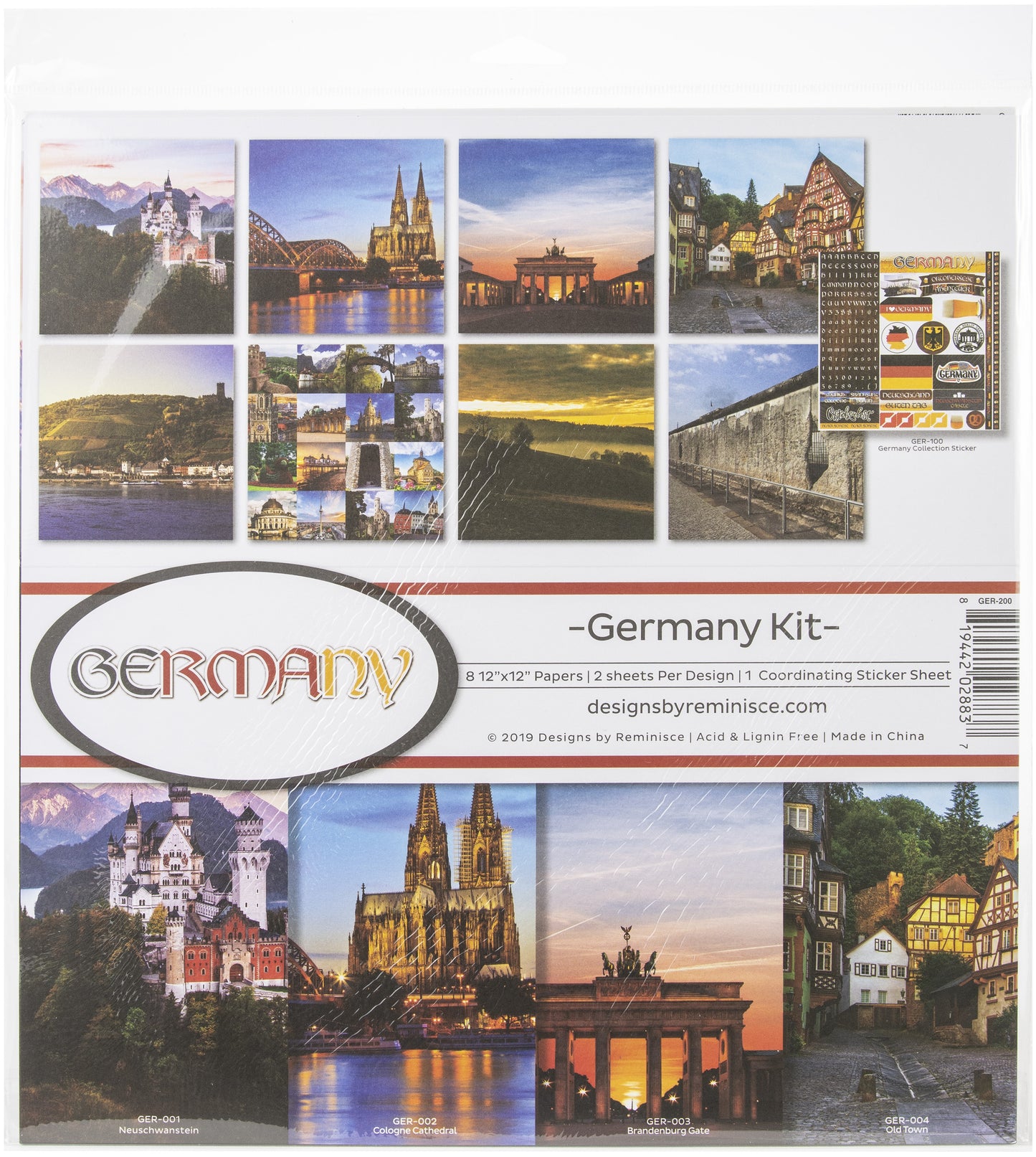 Reminisce Collection Kit 12"X12"-Germany
