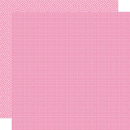 Bella Besties Graph/Dot Double-Sided Cardstock 12"X12"-Select Color