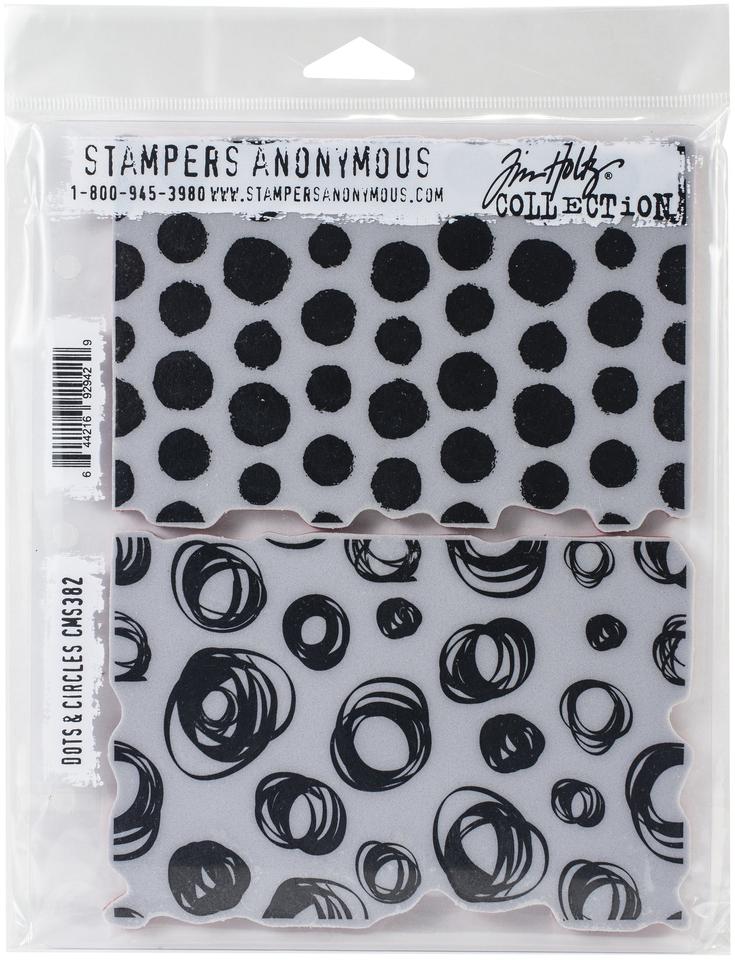 Tim Holtz Cling Stamps 7"X8.5"-