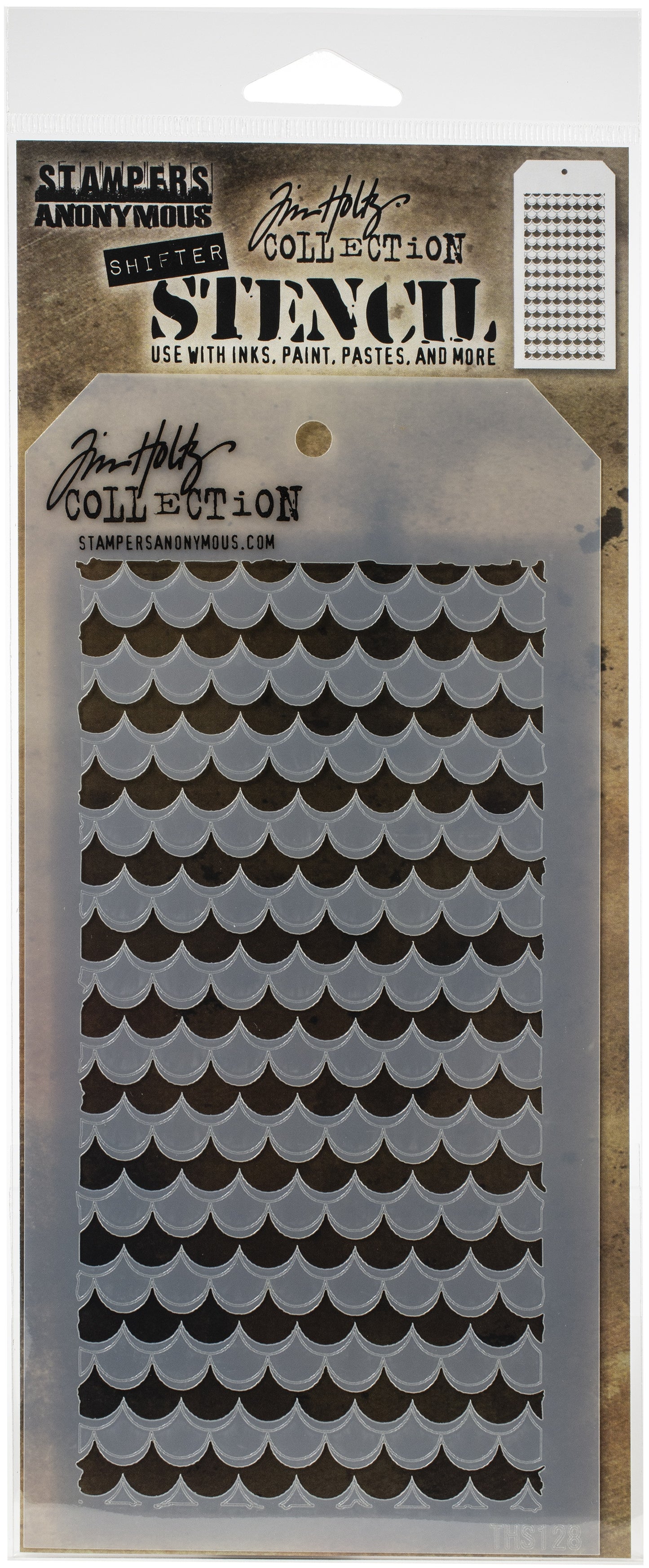 Tim Holtz Layered Stencil 4.125"X8.5"-Splatters