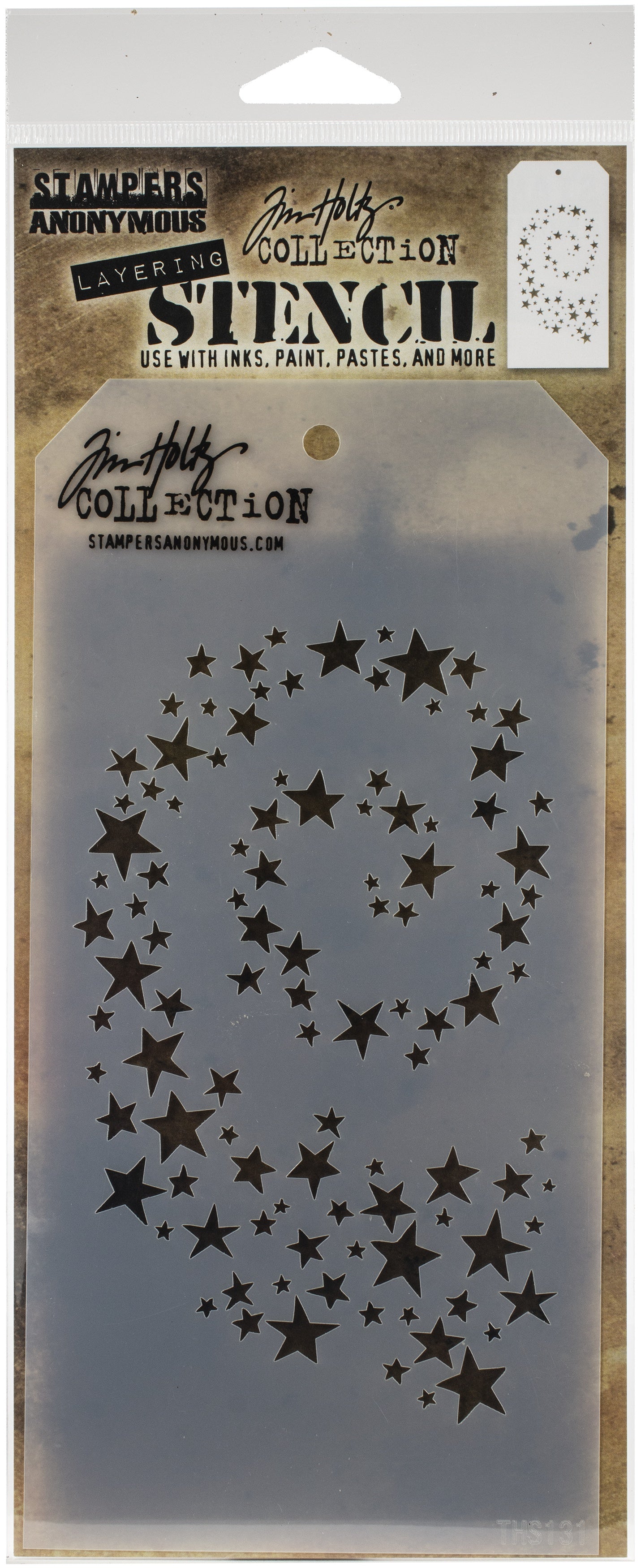 Tim Holtz Layered Stencil 4.125"X8.5"-Splatters