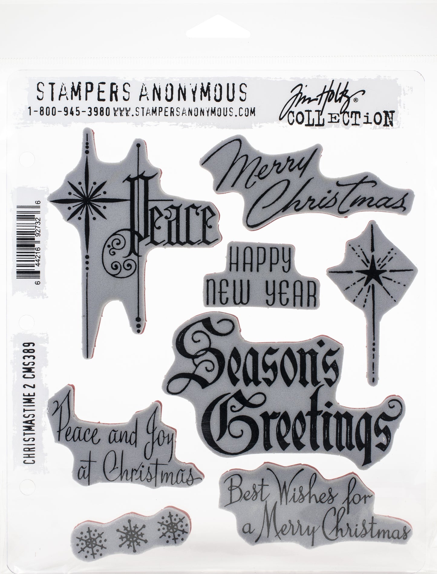 Tim Holtz Cling Stamps 7"X8.5"-